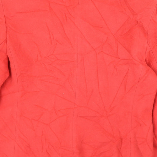 M&S Womens Red   Cardigan Jumper Size 12  - Jacket