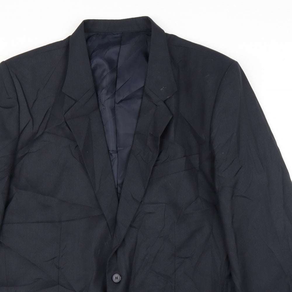 Preworn Mens Blue   Jacket Suit Jacket Size 46