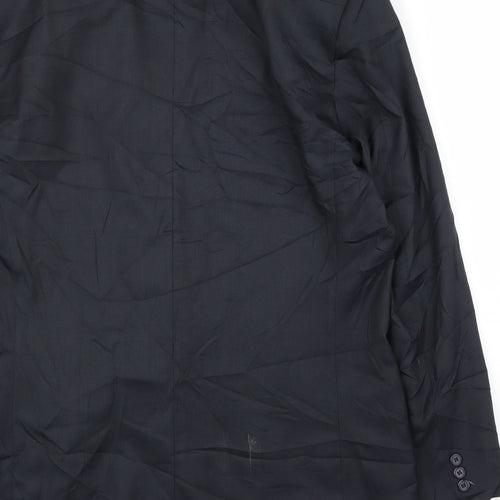 Preworn Mens Blue   Jacket Suit Jacket Size 46