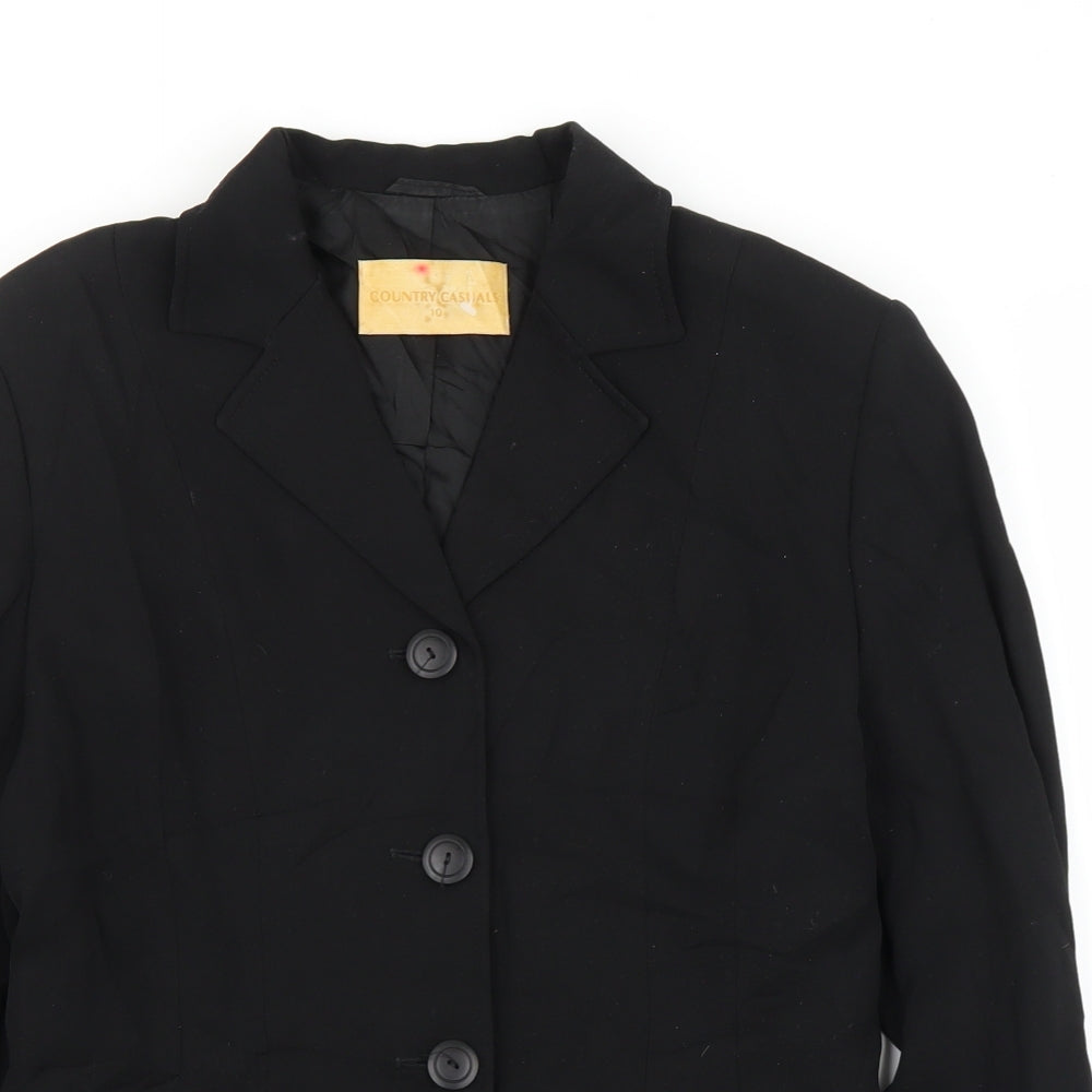 Country Casuals Womens Black   Cardigan Jumper Size 10