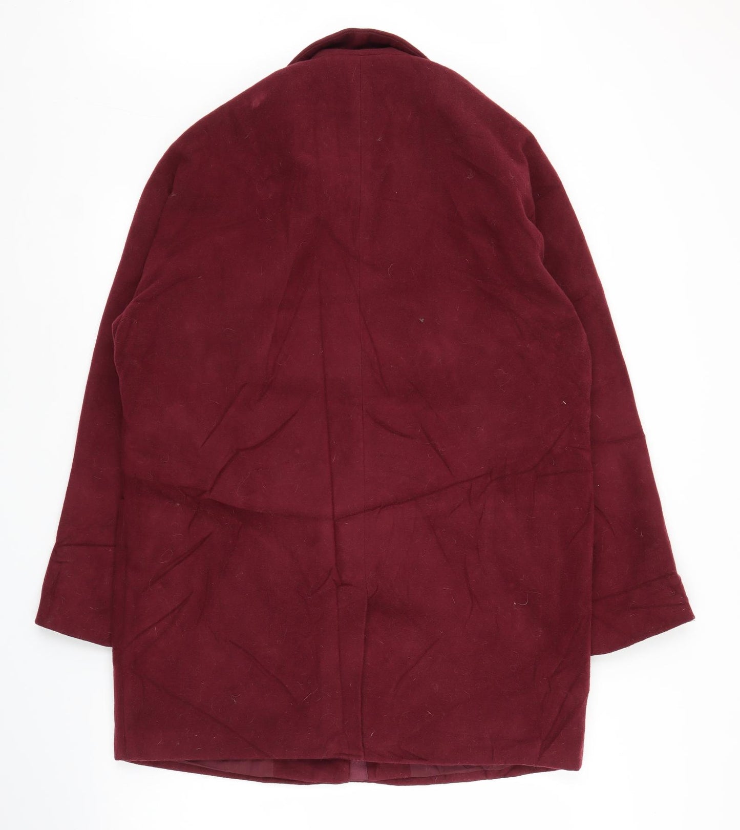 Boohoo Womens Purple   Overcoat Coat Size 14