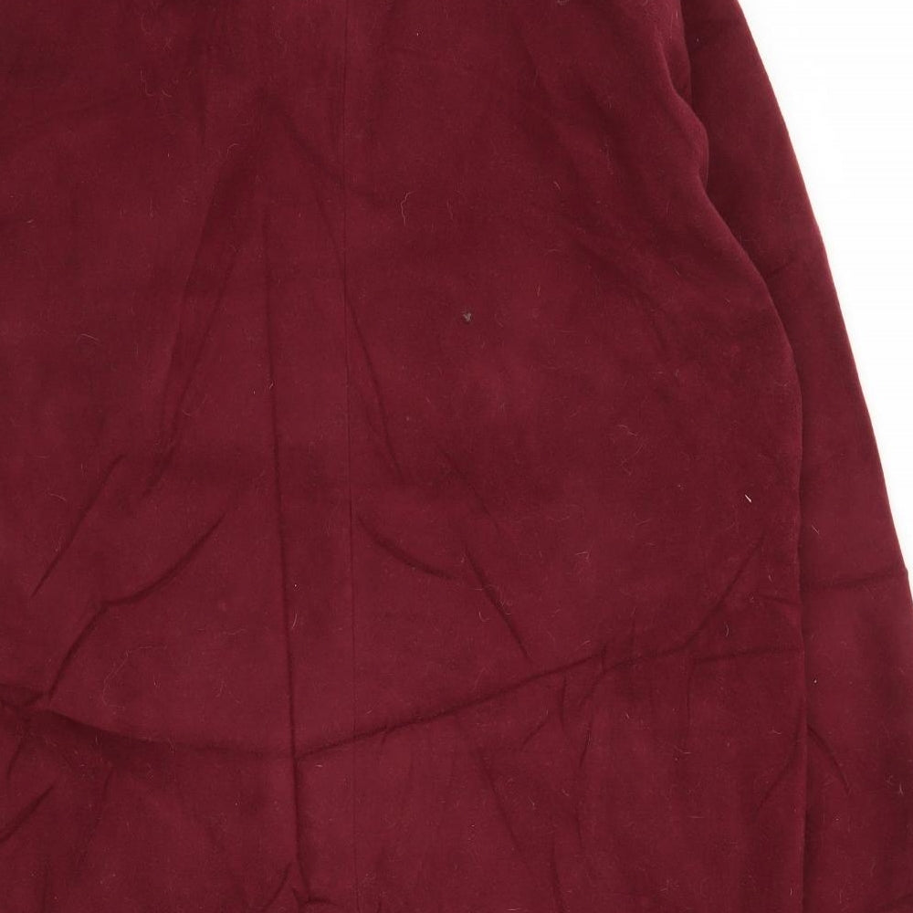 Boohoo Womens Purple   Overcoat Coat Size 14