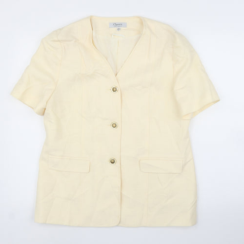 Classics Womens Ivory   Basic Blouse Size 16