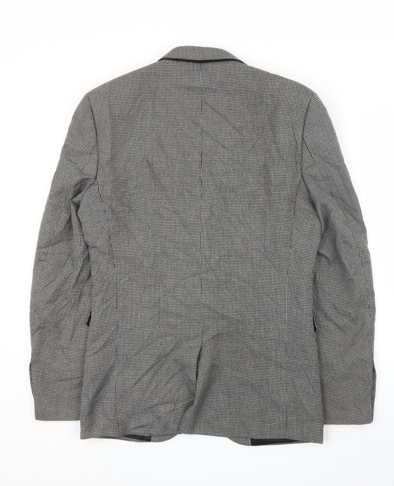 NEXT Mens Grey Houndstooth  Jacket Suit Jacket Size 36