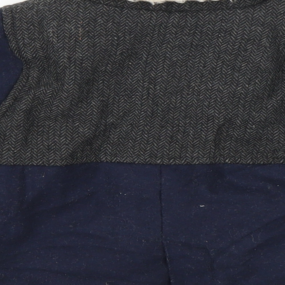 Mini Club Boys Blue   Duffle Coat Coat Size 18 Months