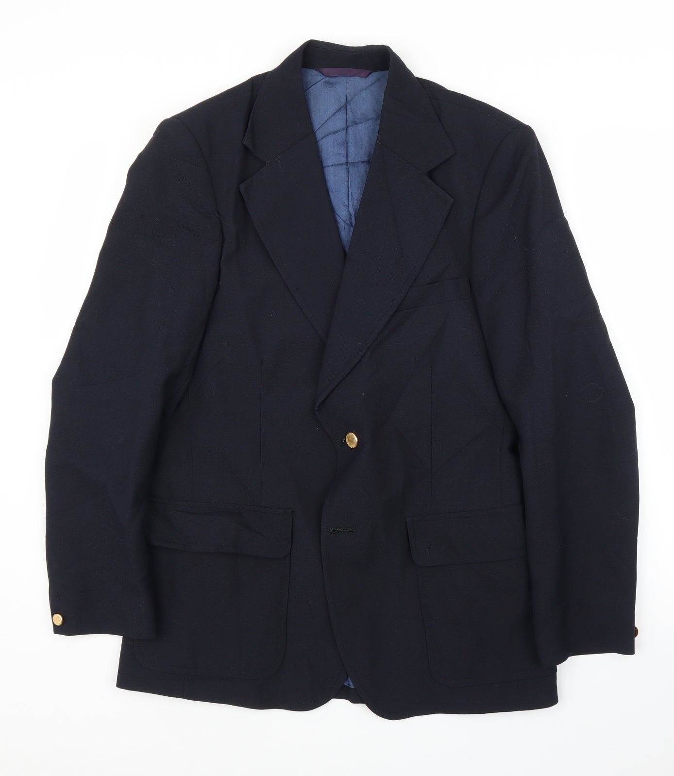 Kingdum Meakers Mens Blue   Jacket Suit Jacket Size 34