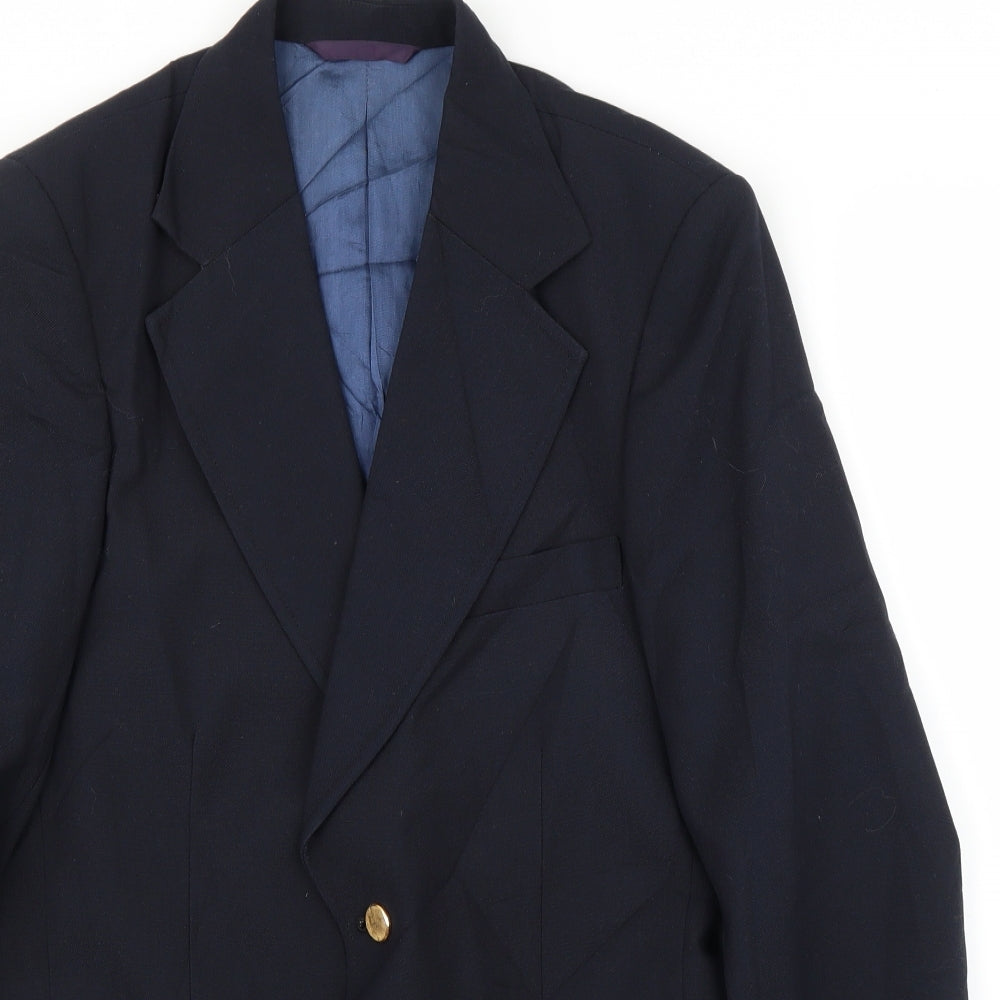 Kingdum Meakers Mens Blue   Jacket Suit Jacket Size 34