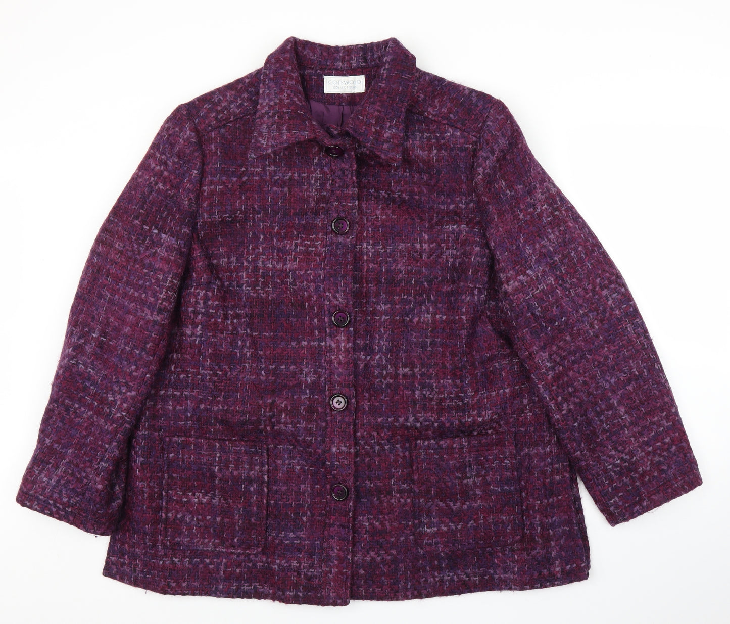 Cotswold Collection Womens Purple   Overcoat Coat Size 12