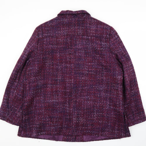 Cotswold Collection Womens Purple   Overcoat Coat Size 12