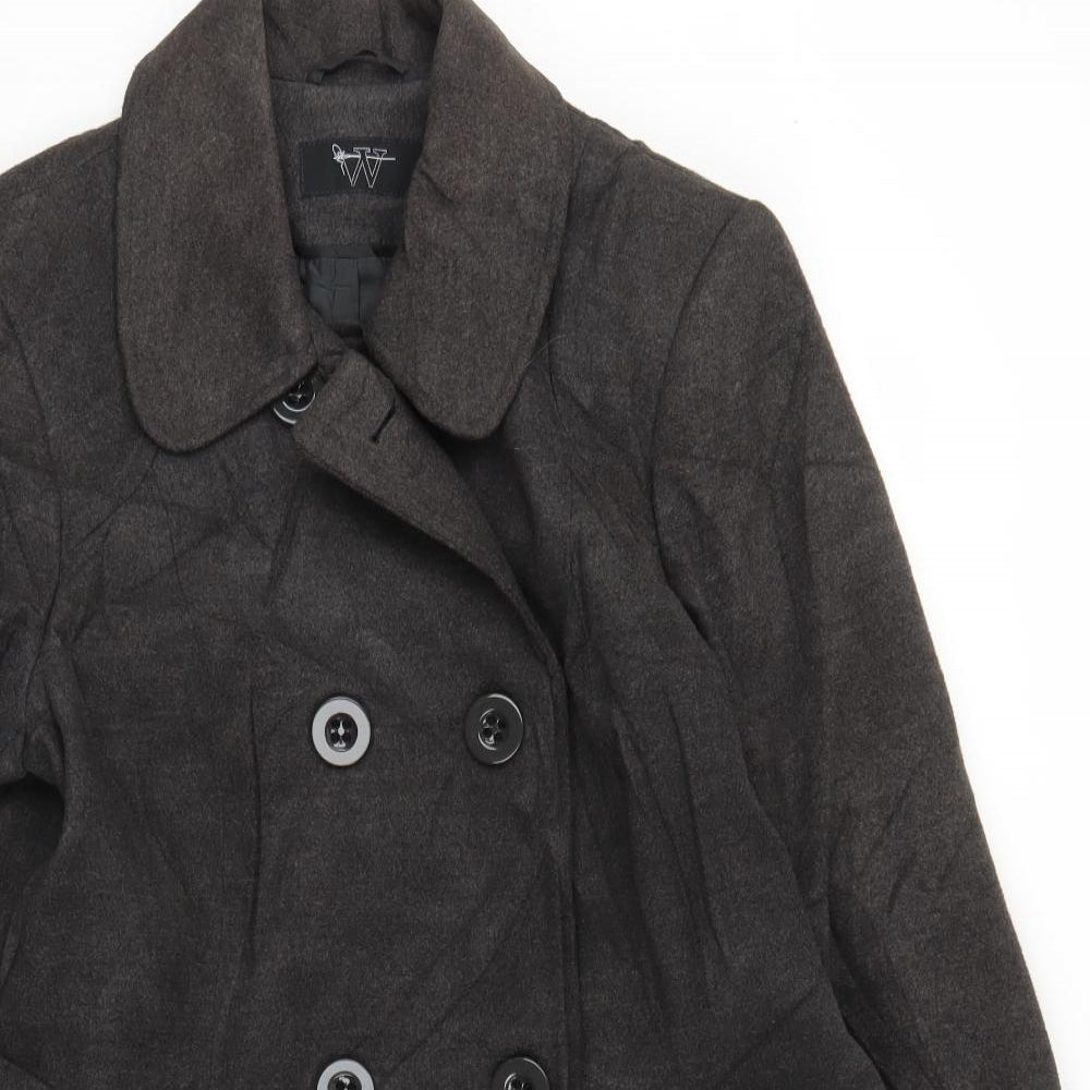 BHS Womens Brown   Pea Coat Coat Size 18