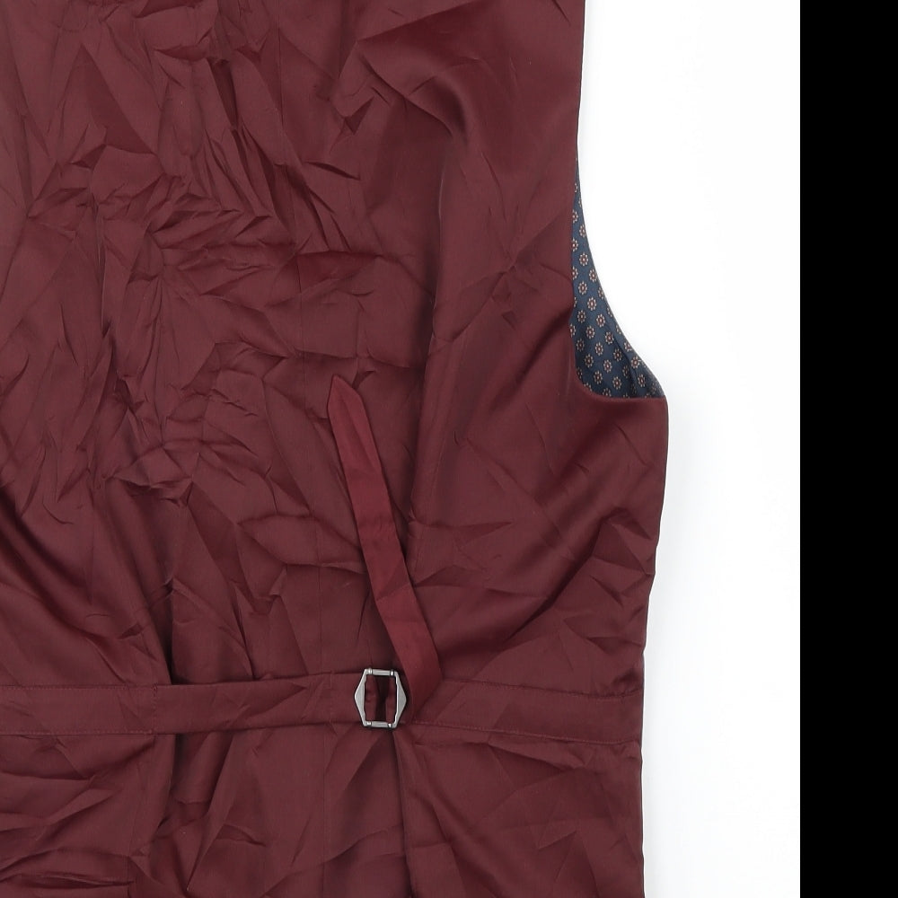 M&S Mens Grey   Jacket Suit Waistcoat Size 38