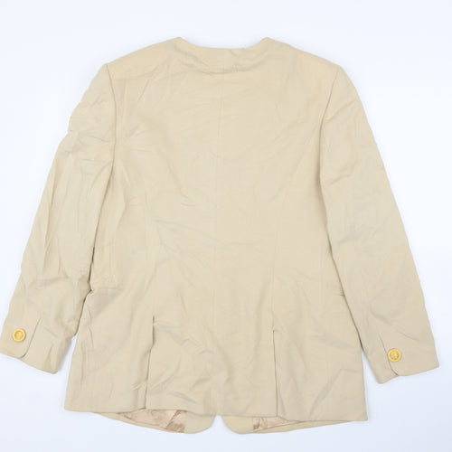 Louis Feraud Womens Beige   Cardigan Jumper Size 18