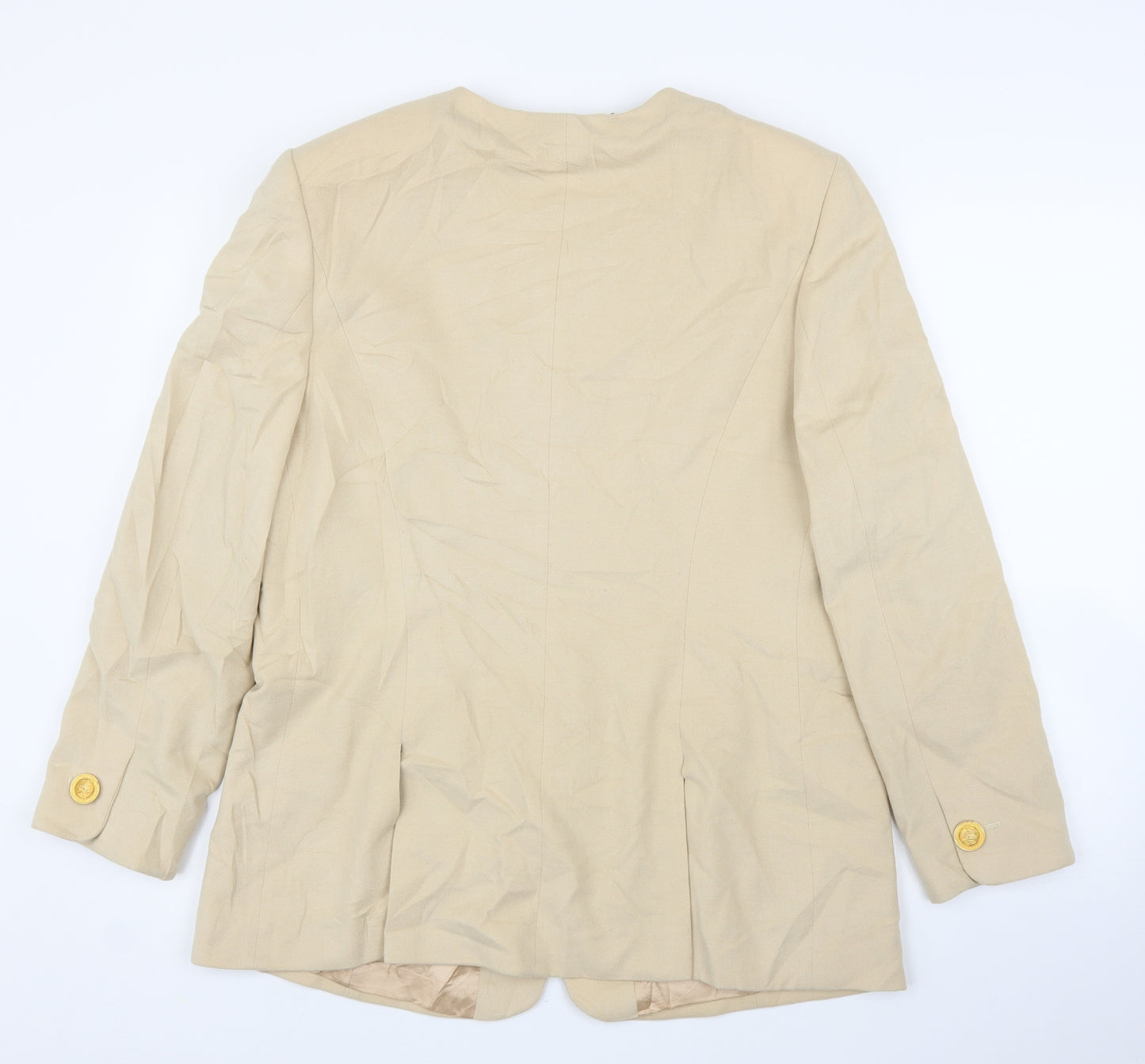 Louis Feraud Womens Beige   Cardigan Jumper Size 18