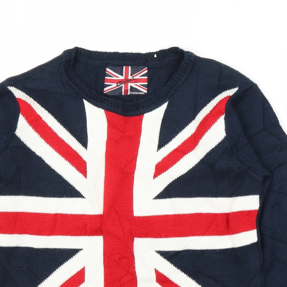 Primark Boys Blue   Pullover Jumper Size 12-13 Years