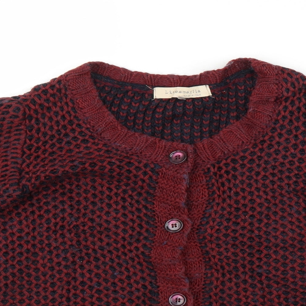 Lineamaglia Womens Purple   Cardigan Jumper Size 14