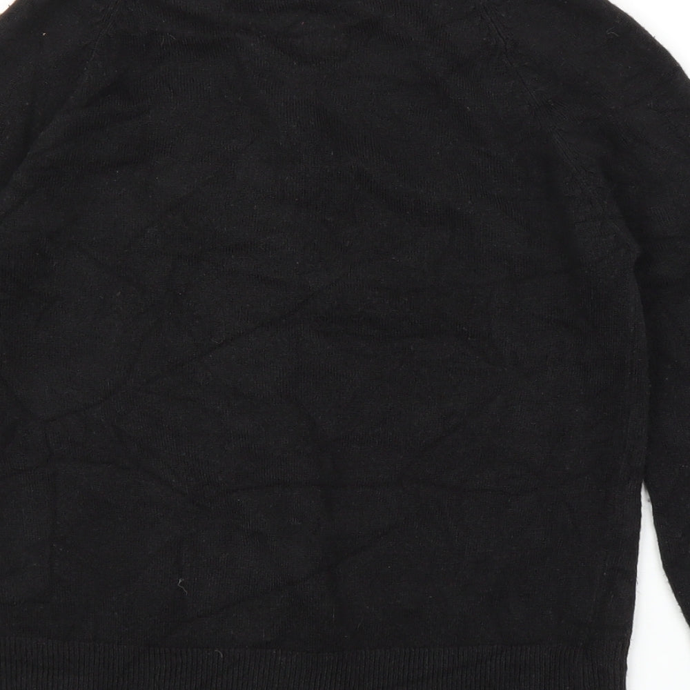 George Womens Black Floral  Cardigan Jumper Size 10
