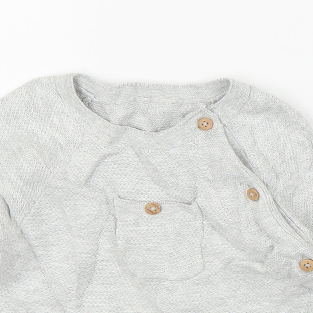 M&S Baby Grey   Cardigan Jumper Size 3-6 Months