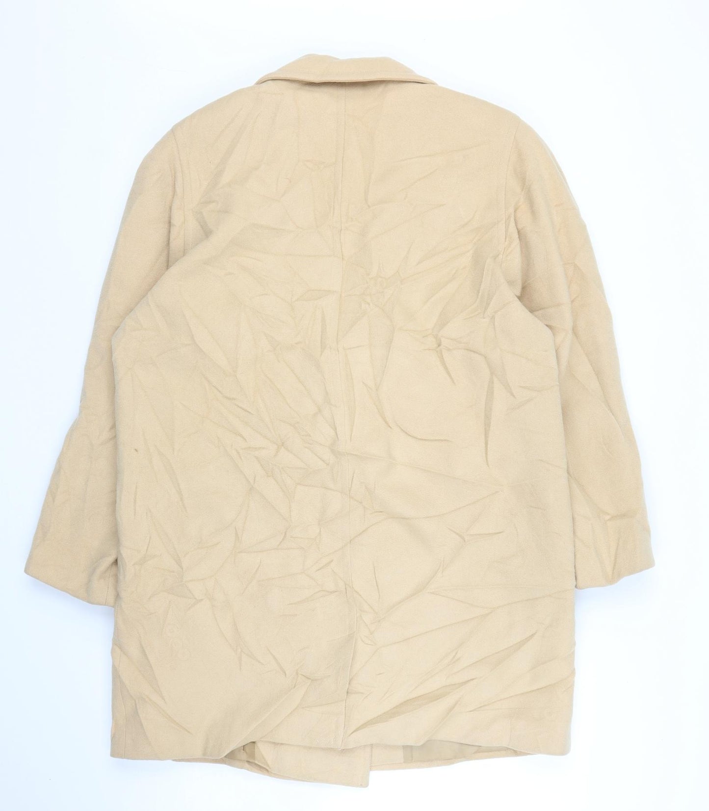 Preworn Womens Beige   Pea Coat Coat Size L