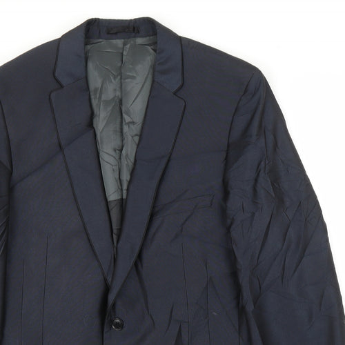 Red Herring Mens Blue   Jacket Suit Jacket Size 42