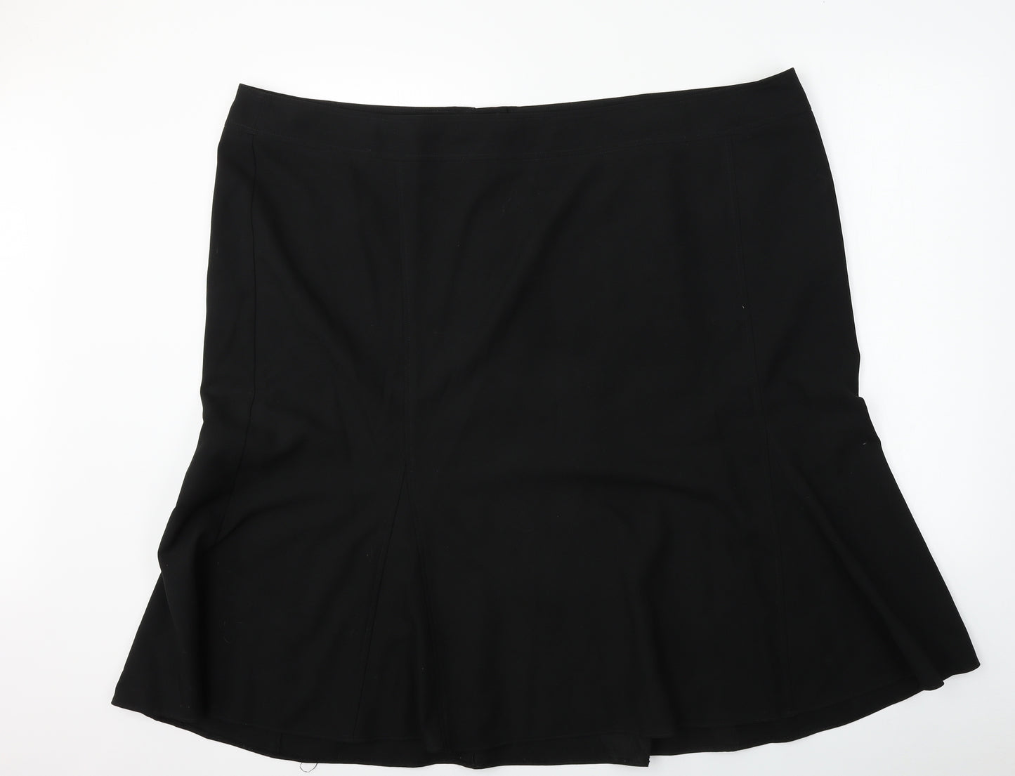 euro 56 Womens Black   A-Line Skirt Size 28