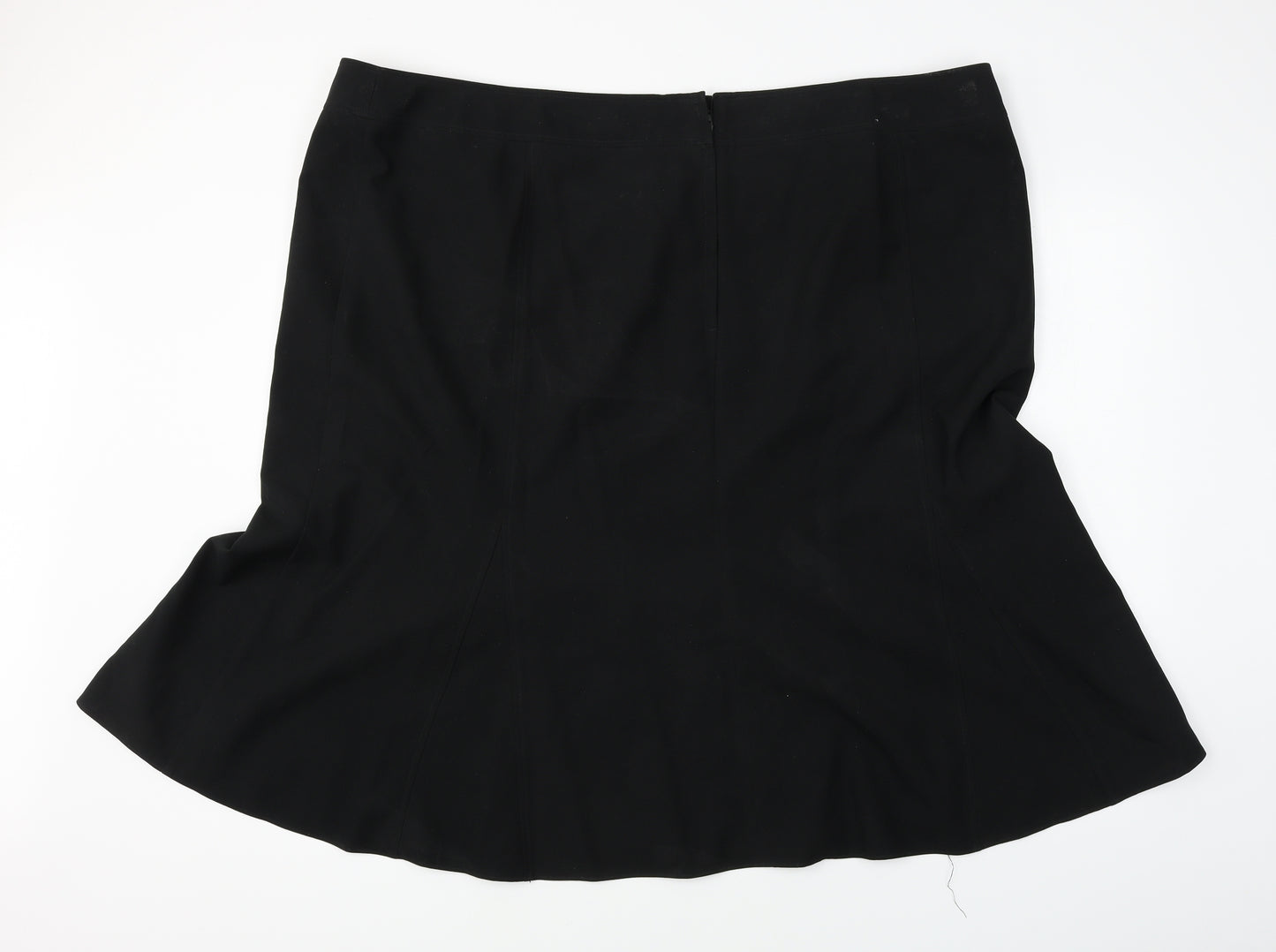 euro 56 Womens Black   A-Line Skirt Size 28
