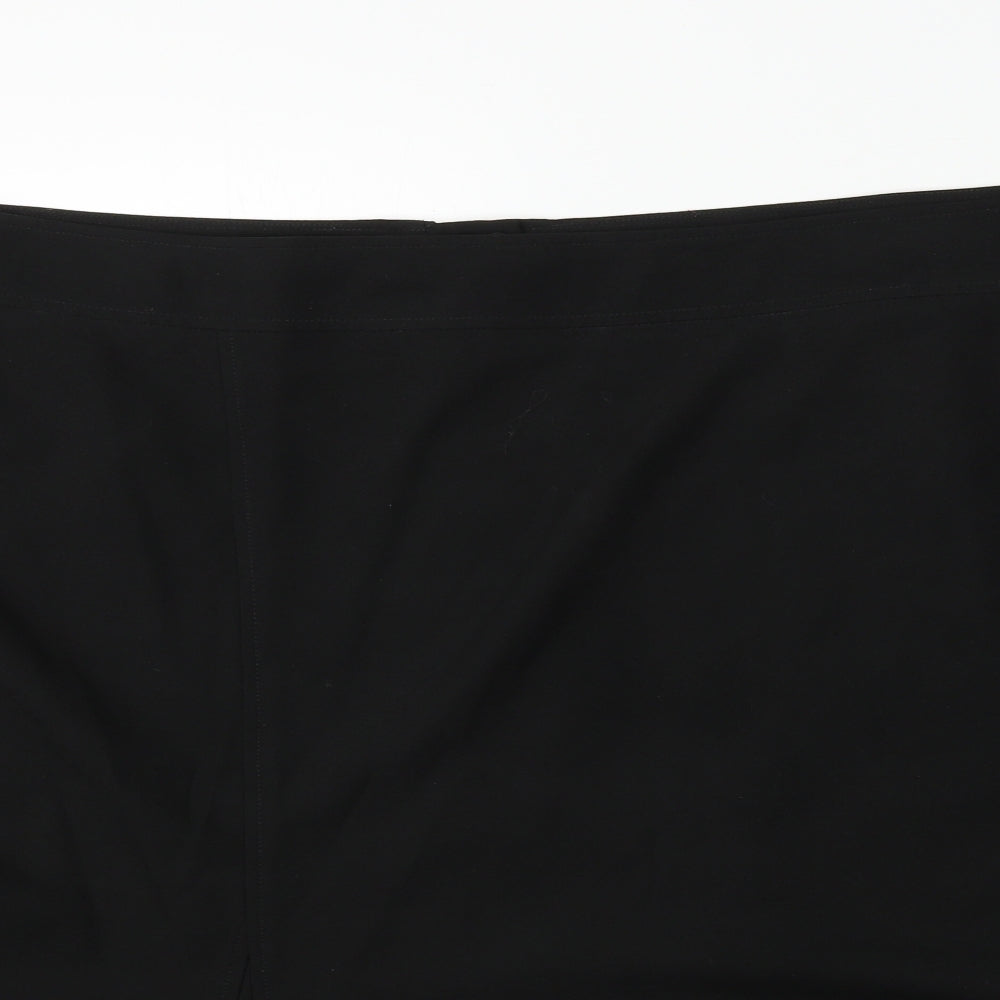 euro 56 Womens Black   A-Line Skirt Size 28