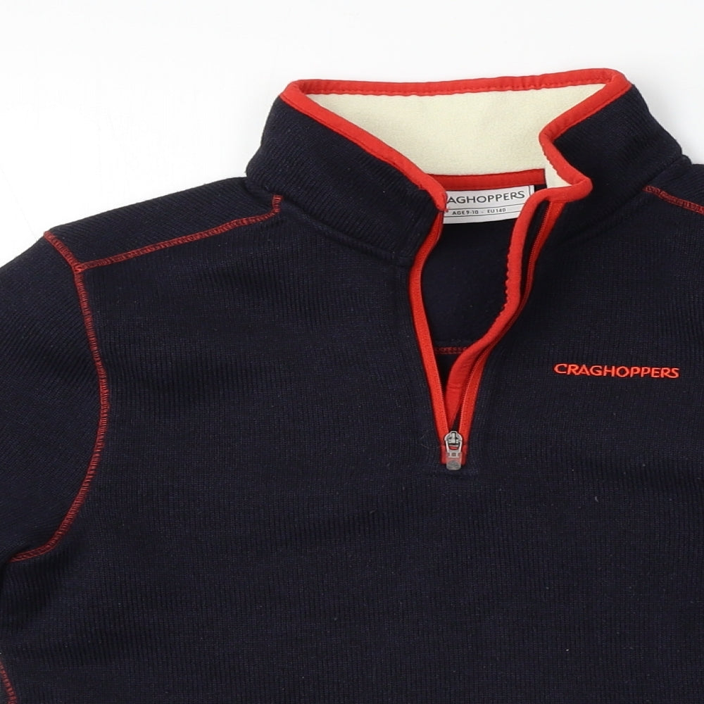 Craghoppers  Boys Blue   Henley Jumper Size 9-10 Years
