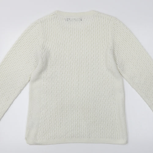 ISLE   Womens White   Pullover Jumper Size S