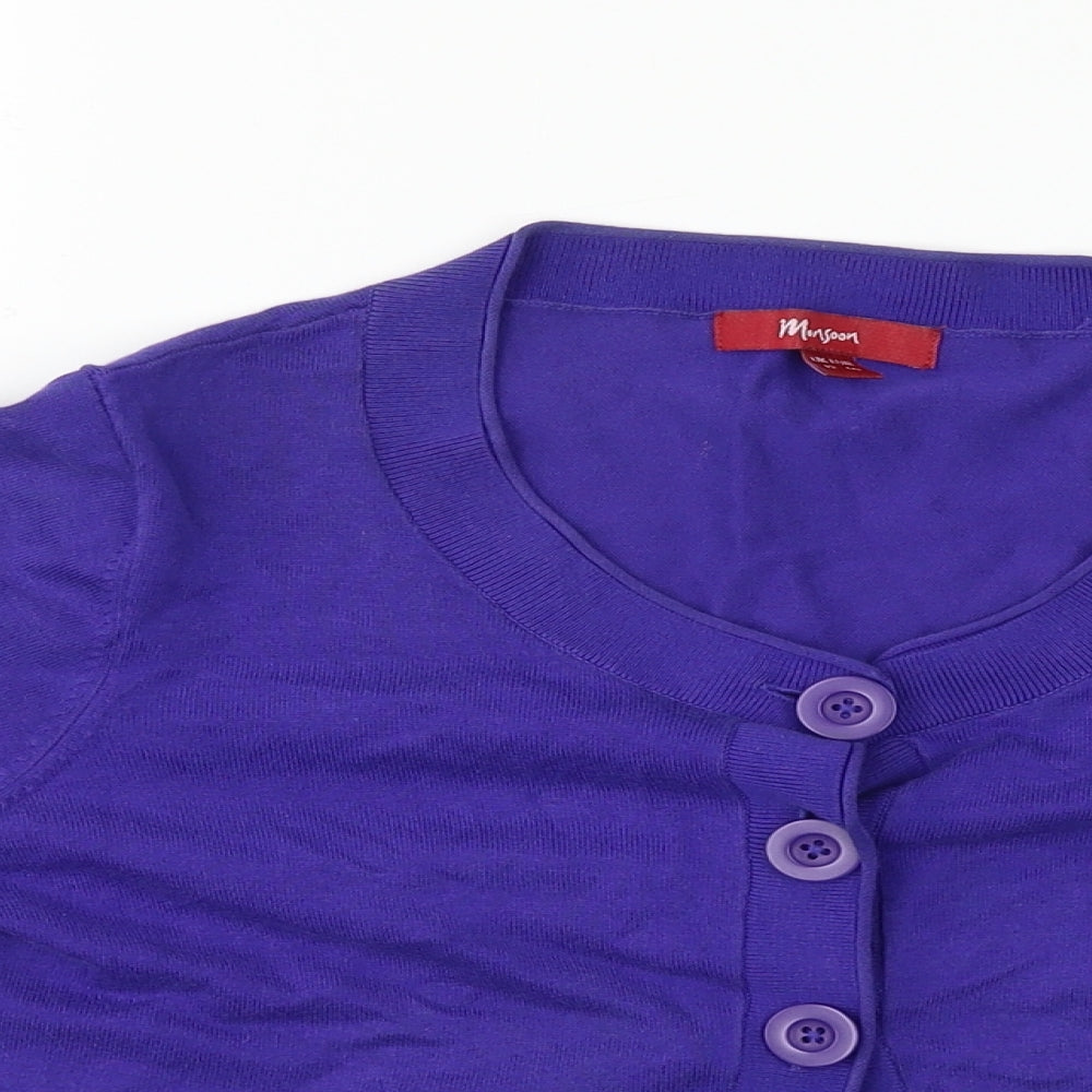 Monsoon  Womens Purple   Cardigan Jumper Size 12