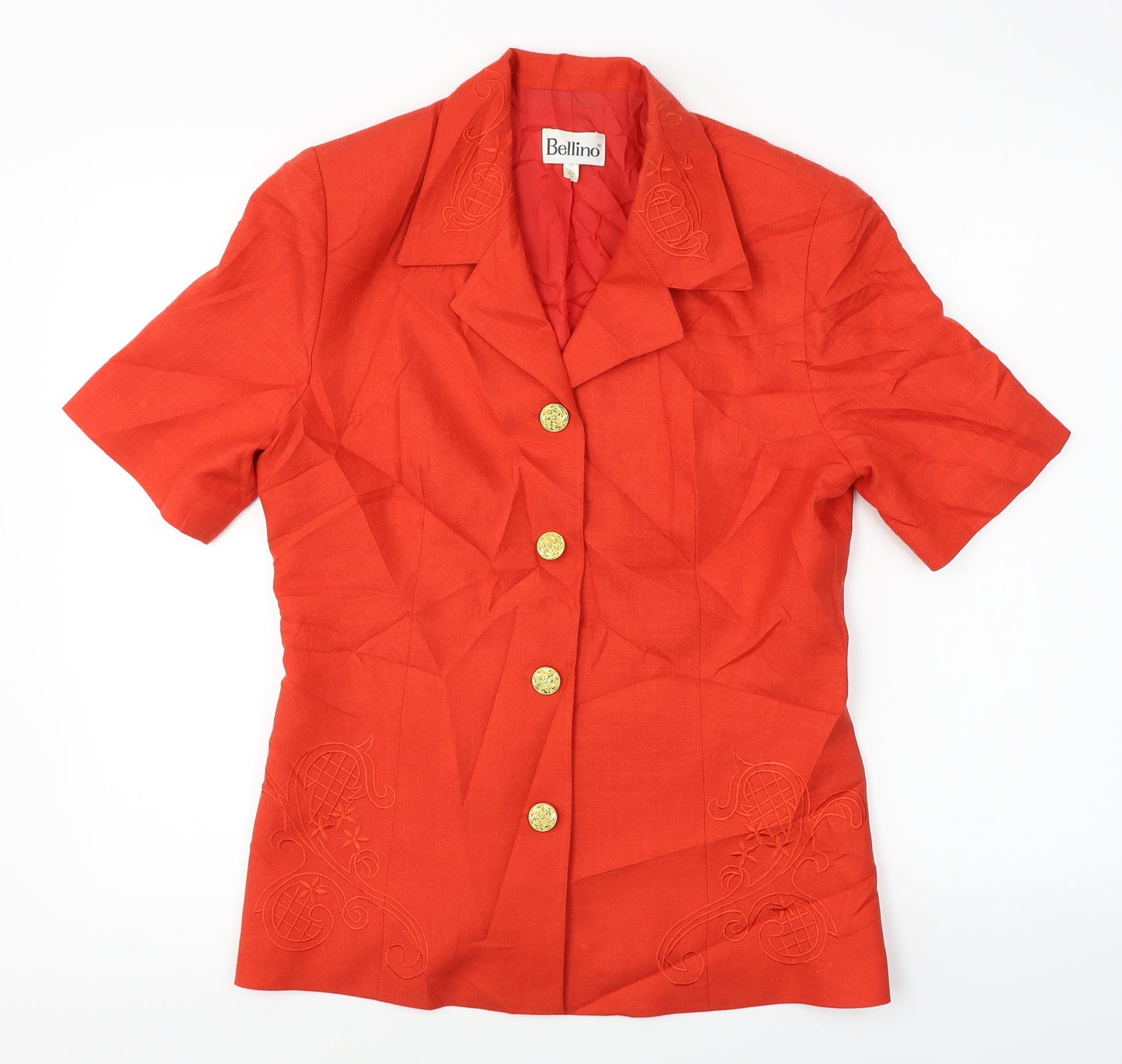 Bellino  Womens Red   Jacket Blazer Size 14