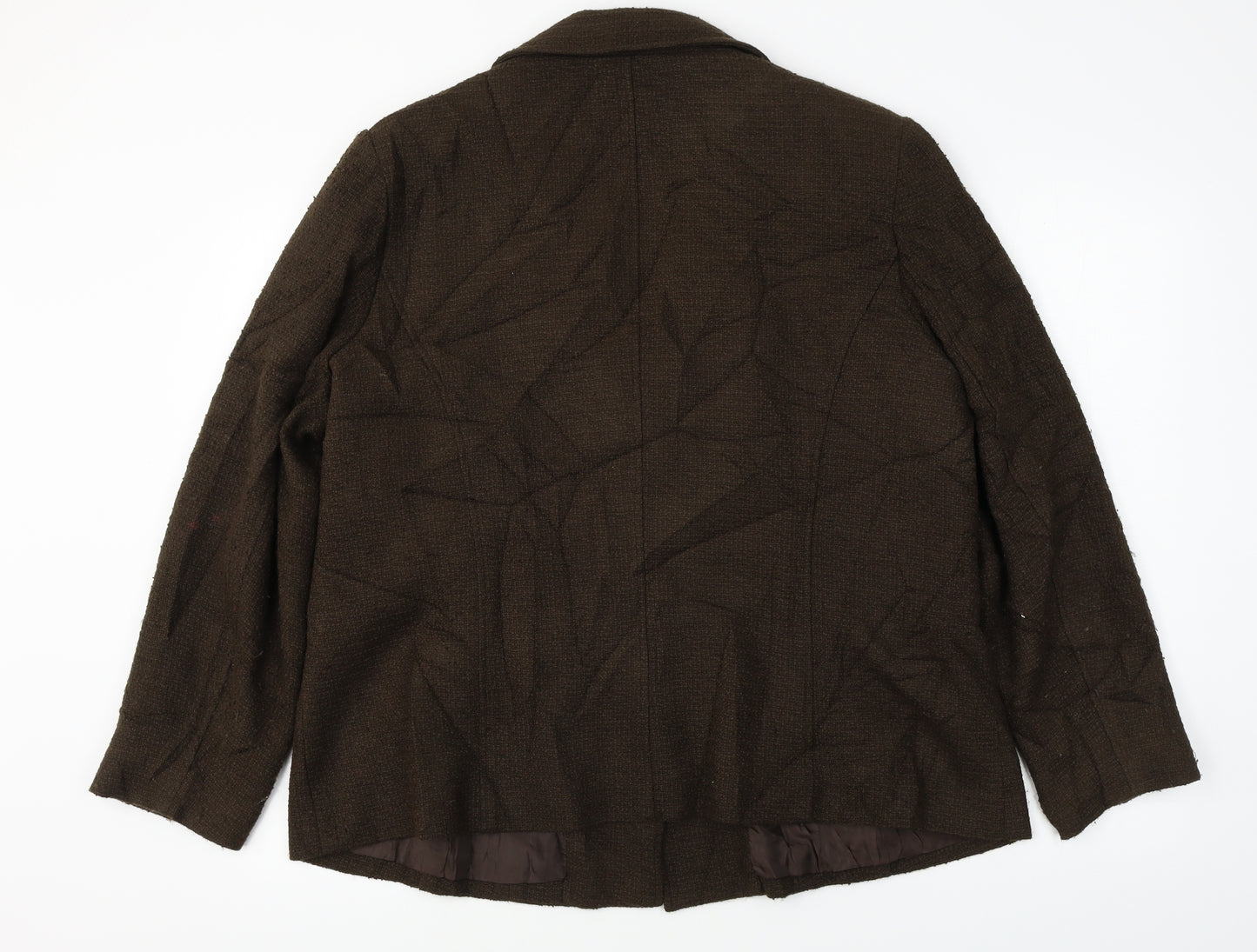 Heather Valley  Womens Brown   Jacket Coat Size 22