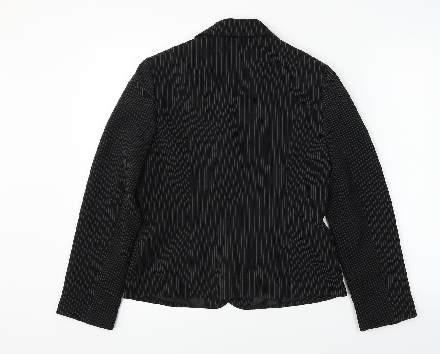 Precis  Womens Black Striped  Jacket Blazer Size 16