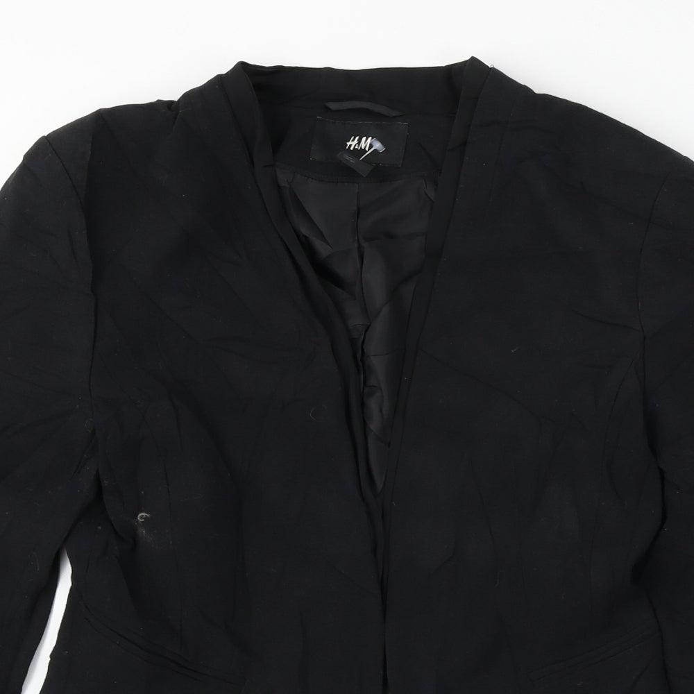 H&M  Womens Black   Jacket Blazer Size S