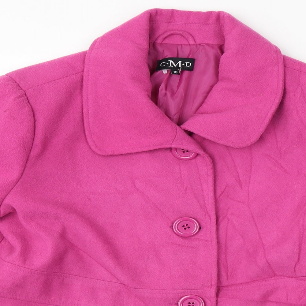 CMD   Womens Pink   Jacket Coat Size 16