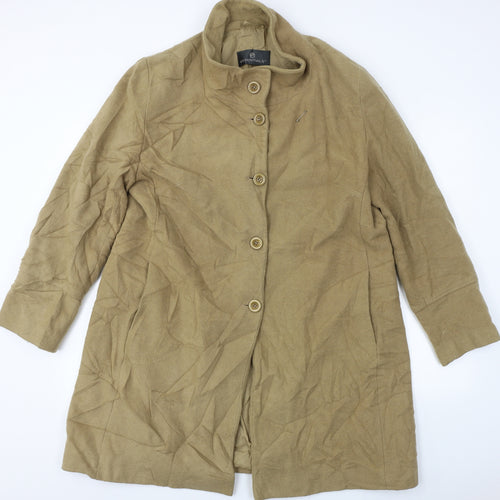 Essentials  Womens Brown   Jacket Coat Size 20
