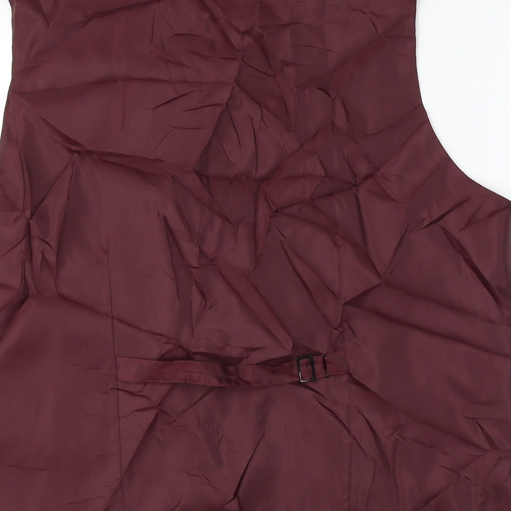 Scott & Taylor  Mens Red   Jacket Suit Waistcoat Size 44