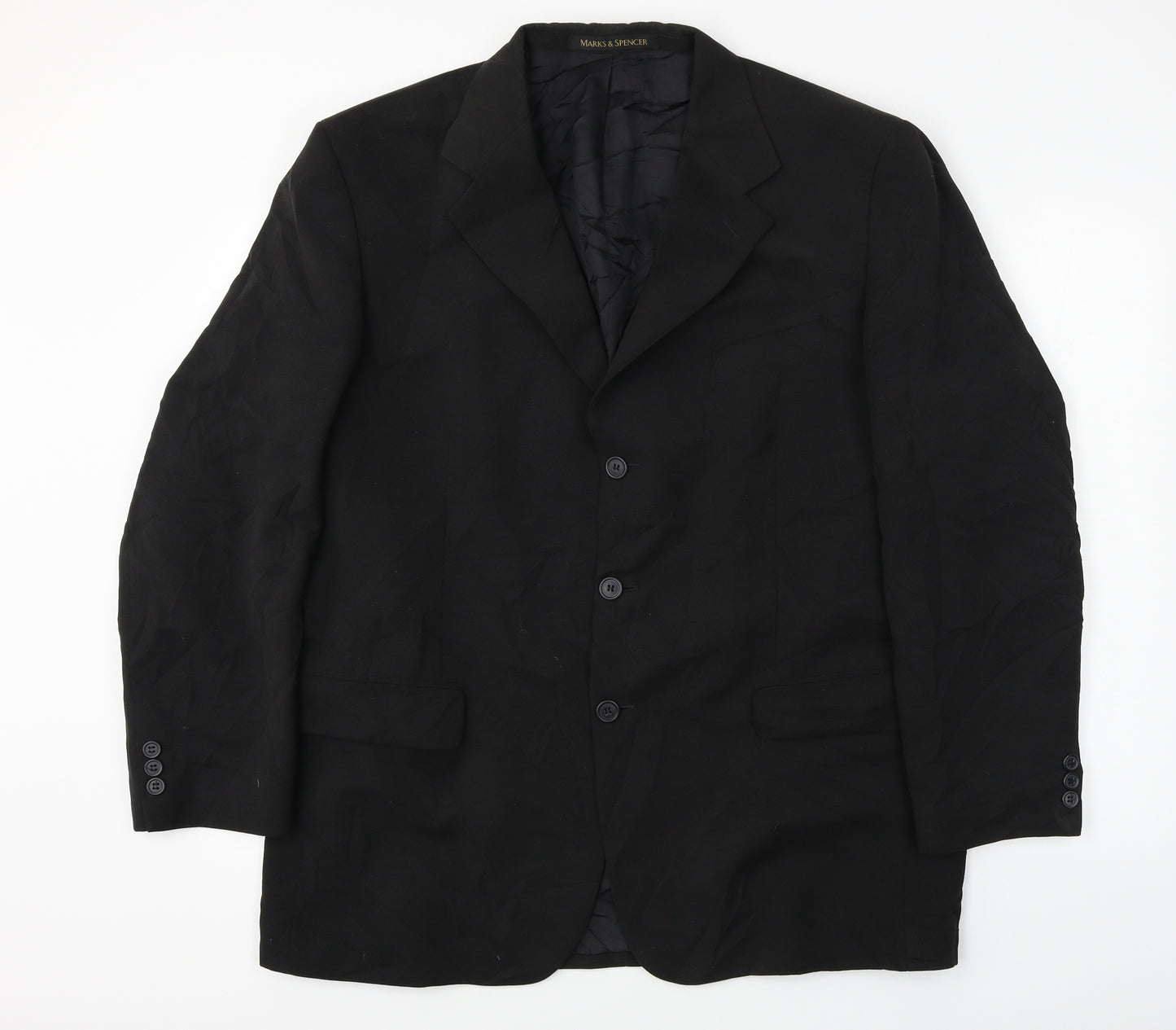 Marks and Spencer  Mens Black   Jacket Blazer Size 44