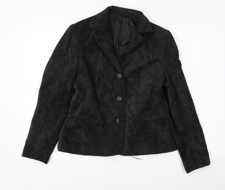 GLB Womens Black Jacket Blazer Size 10