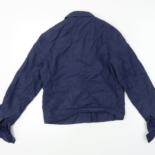 Preworn  Womens Blue   Jacket Blazer Size 8