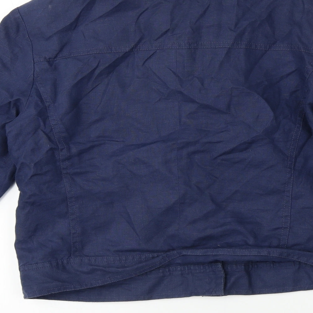 Preworn  Womens Blue   Jacket Blazer Size 8