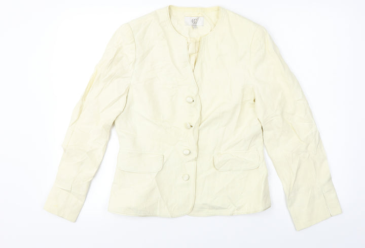 Country Casuals Womens Ivory Jacket Blazer Size 10