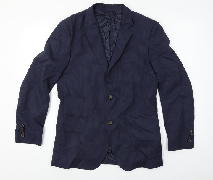 Stile Benetton  Mens Blue   Jacket Sport Coat Size 36