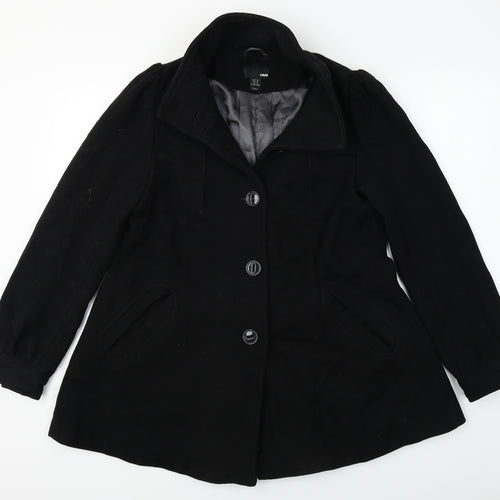 H&M  Womens Black   Jacket Coat Size 8