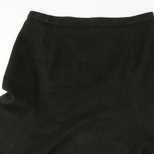 Preworn  Womens Brown Check  A-Line Skirt Size 32 in