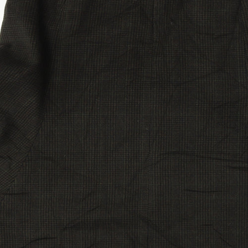 Preworn  Womens Brown Check  A-Line Skirt Size 32 in