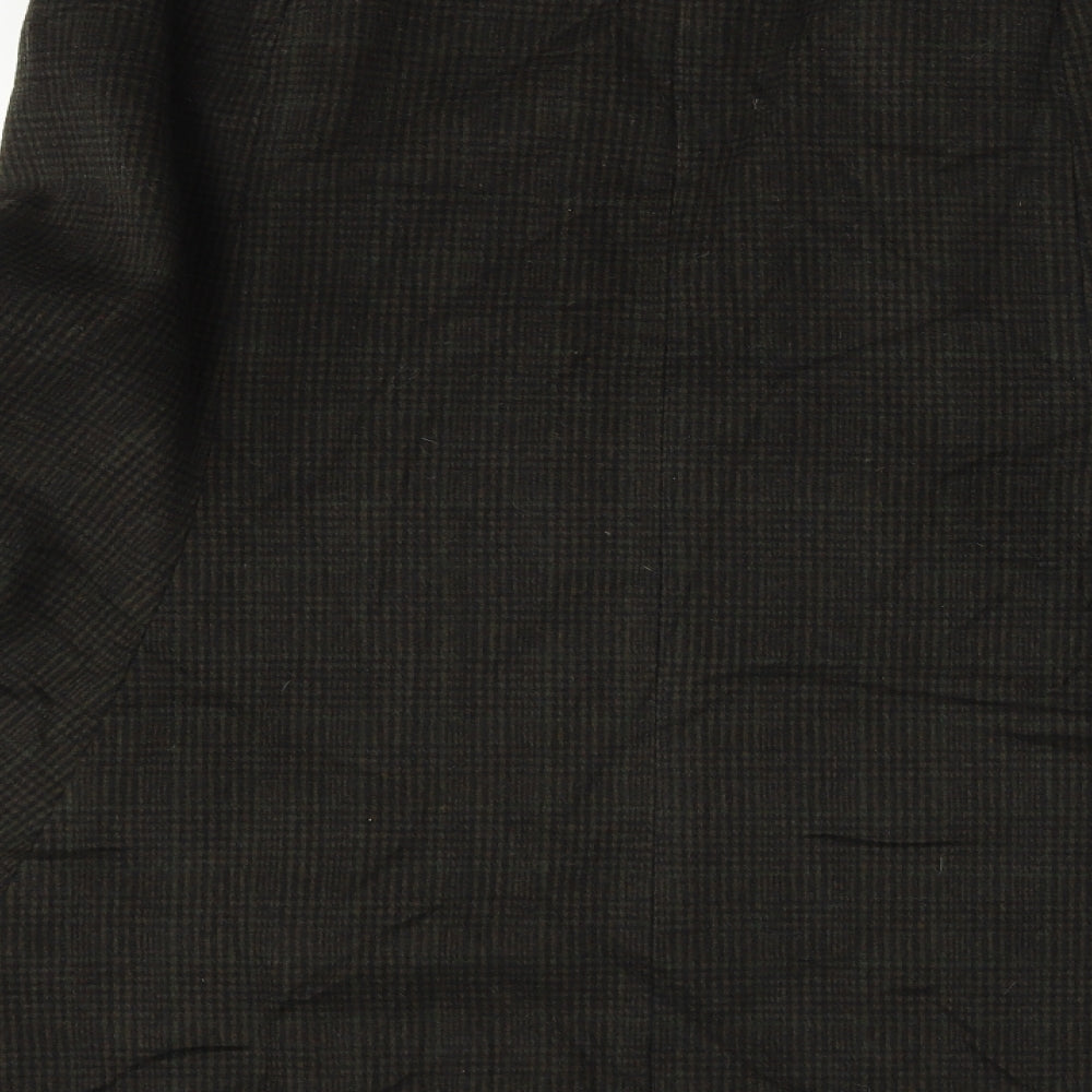 Preworn  Womens Brown Check  A-Line Skirt Size 32 in