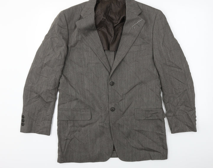 Diplomazia Mens Brown   Jacket Blazer Size 40