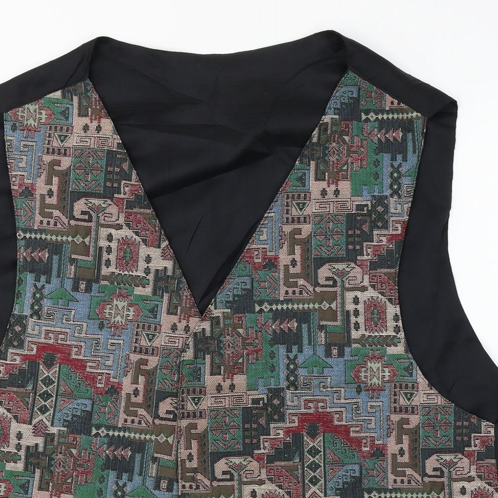 dilek  Mens Black   Jacket Suit Waistcoat Size XL
