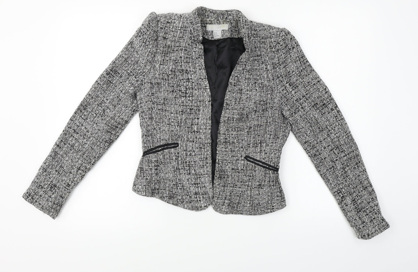 H&M  Womens Grey   Jacket Blazer Size 4