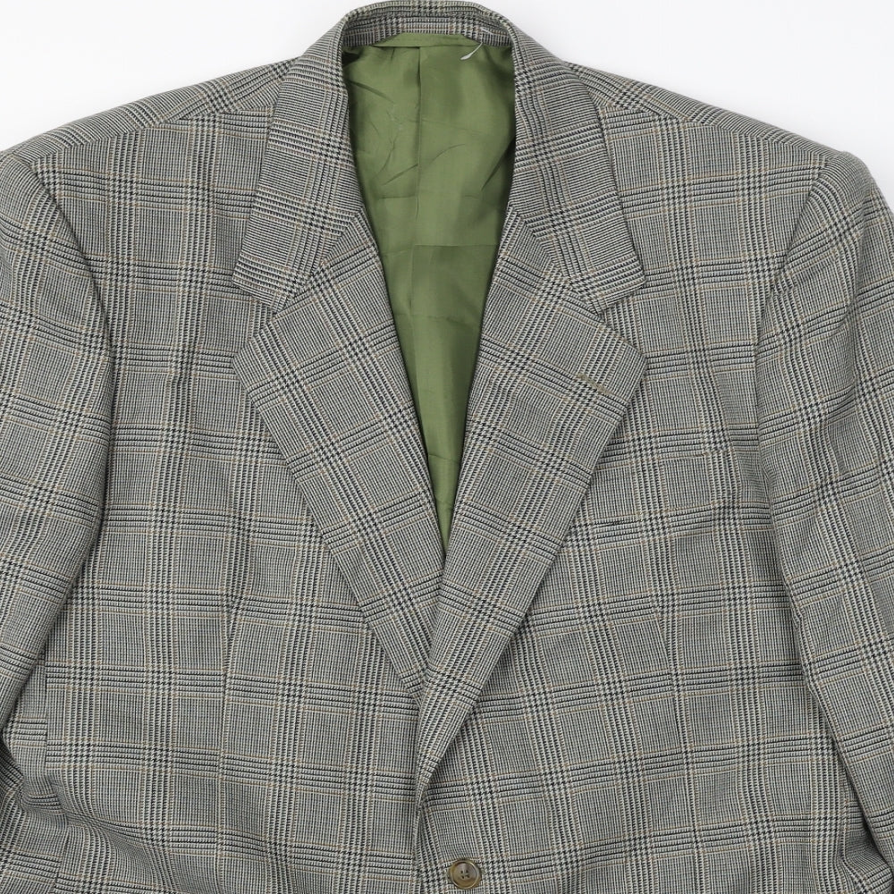 Avenue  Womens Brown Check  Jacket Blazer Size 20